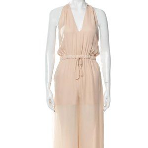 Haute hippie silk jumpsuit Nude